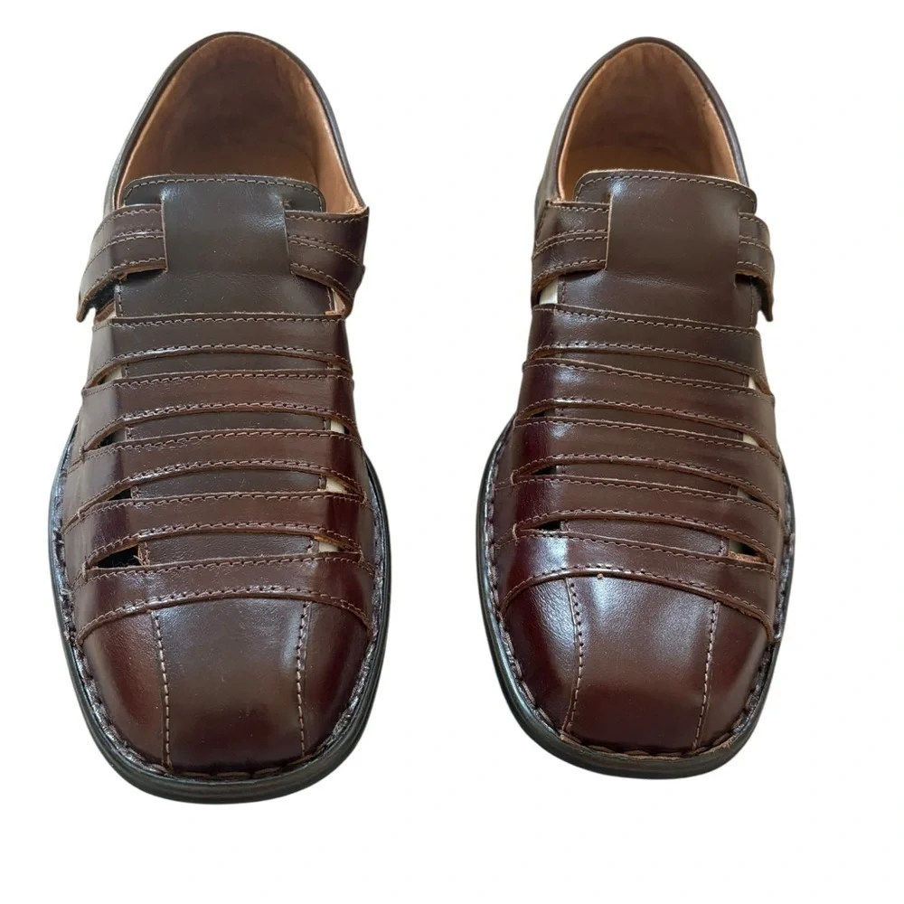 Josef Seibel Brown Leather Loafers Slip-Ons